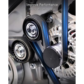 Drive Belt Tensioner with 2 Pulley Kit Fit for Dodge Journey Avenger Caliber Jeep Compass Patriot Chrysler 200 2.0L 2.4L 2008-2017 Replace 39053 1345A008 1345A059 1345A060 4891595AB 4891595AC