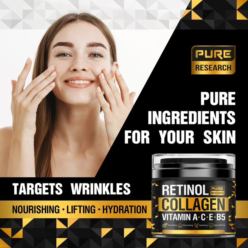 Crema Facial De Retinol Crema Natural Antiarrugas Hidratante