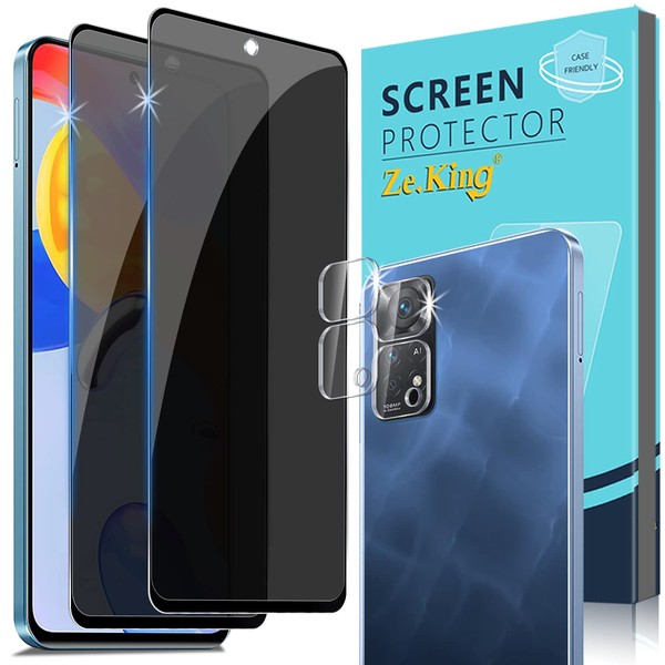 Zeking Zeking [2+2Pack for Xiaomi Redmi Note 11 Pro 5G