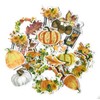 Navy Peony Cute Pumpkin Fall Stickers (25 Pieces) | Waterproof