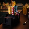 Wooden Bar Caddy - Bar Aide Cocktail Accessory and Napkin