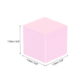 MECCANIXITY Crafts Wooden Cube 100 Pcs Square Pink Natural Solid Wood Crafts Blocks for DIY Projects, Puzzle Making, Letters, and Stamps for Home Decoration