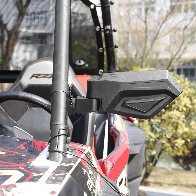 SHEJISI UTV Mirrors,The Spring Back Feature Allows Easy Reset After