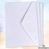 BCreativetolearn C5 White Envelopes for A5 Cards Diamond Gummed Self