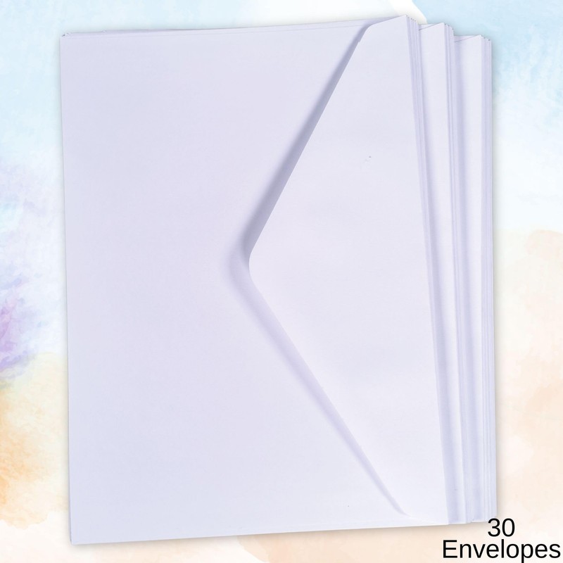 BCreativetolearn C5 White Envelopes for A5 Cards Diamond Gummed Self