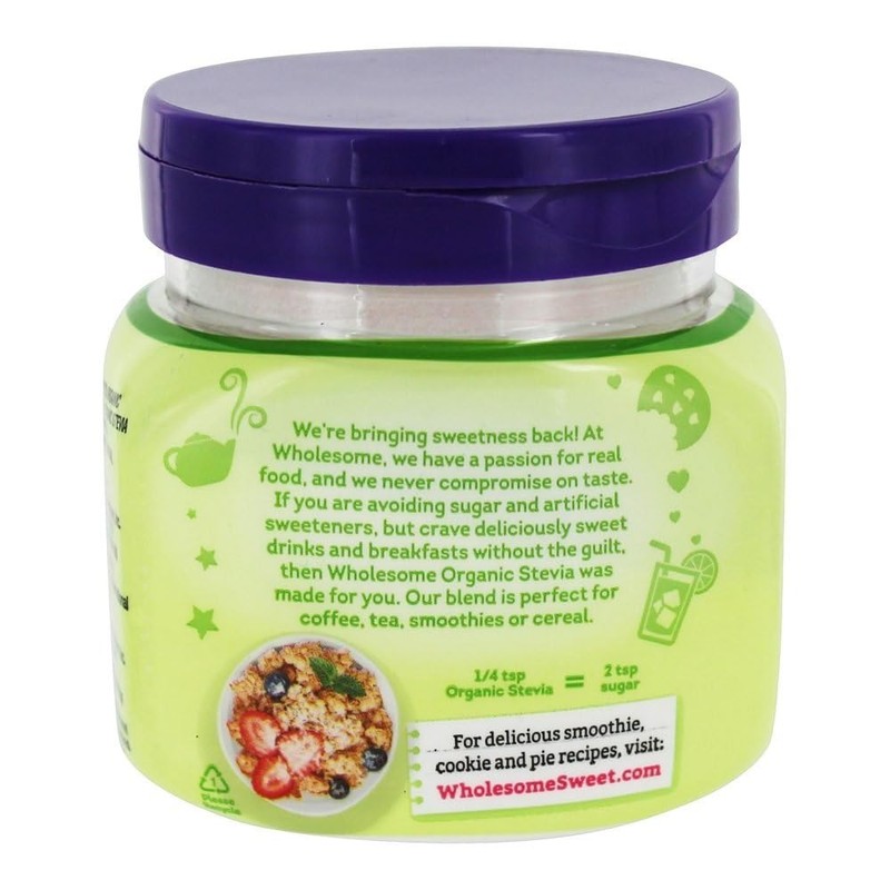 Wholesome Mindfully Delicious Organic Stevia Spoonable Sweetener, 6 Ounce (Pack