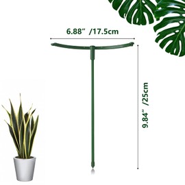 12Packs Plant Support Stake Half Round Plant Support, Stackable 3 Tier Garden Flower Support, Plant Stakes for Indoor Outdoor Plants for Tomato,Monstera, Peony, Hydrangea, Climbing Plants