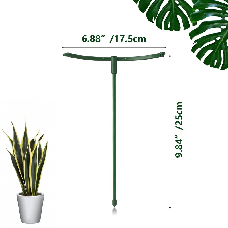 12Packs Plant Support Stake Half Round Plant Support, Stackable 3