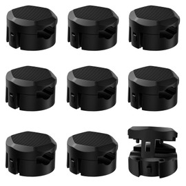 Pack of 9 Cable Holder, Cable Clips, One-Handed Operation, Magnetic Cable Holder, Cable Management, Cable Clips for Charging Cable, Suitable for Bedside Stand/Car/Wall, Office Desk Accessories