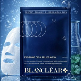1+1 Blancclear Exosome Cica Mask Pack Soothing Moisture Skin Barrier Moisturizing 20 sheets / 1+1 블랑클리어 엑소좀 시카 마스크팩 진정 수분 피부장벽 보습 20매