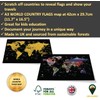 Global Walkabout Scratch Off Map with Flags background – Deluxe