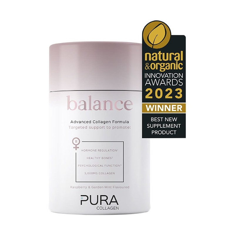 Pura Collagen Advanced Formula Raspberry & Garden Mint 224g