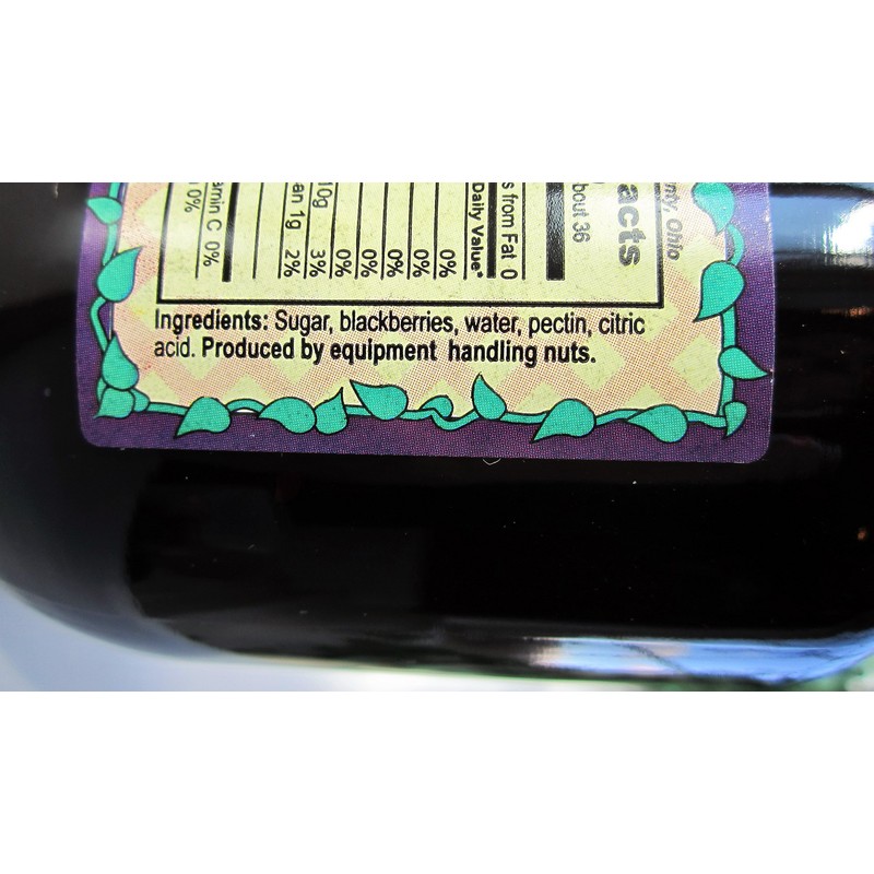 Amish Wedding All Natural Old Fashioned Blackberry Jam 18 Ounces