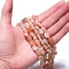 BEADIA Irregular Natural Sunstone Stone Loose Semi Gemstone Beads for