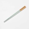 Kawai Haze Chopsticks for Kids, Dishwasher Safe, Antibacterial, Mint Green,