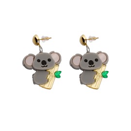 CENWA Koala in Tree Australian Animals Gift Koala Lovers Gift Cute Koala Earrings Animal Lover Gifts, Metal