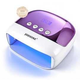 Cordless LED Nail Lamp Rechargeable Portable with 4 Timers LCD Display Screen Nail Dryer Cure Light Suitable for Home and Salon
