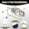 Cute Cactus License Plate Frame Tropical License Plate Holder Stainless