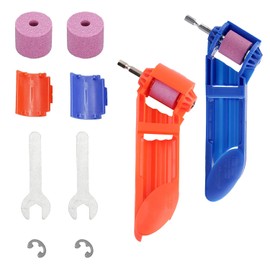 Udalix 2 Set Drill Bit Sharpener, Portable Diamond & Aluminum Oxide Grinding Tool for Iron-Based Drill Bits, Width Range 2-12.5mm