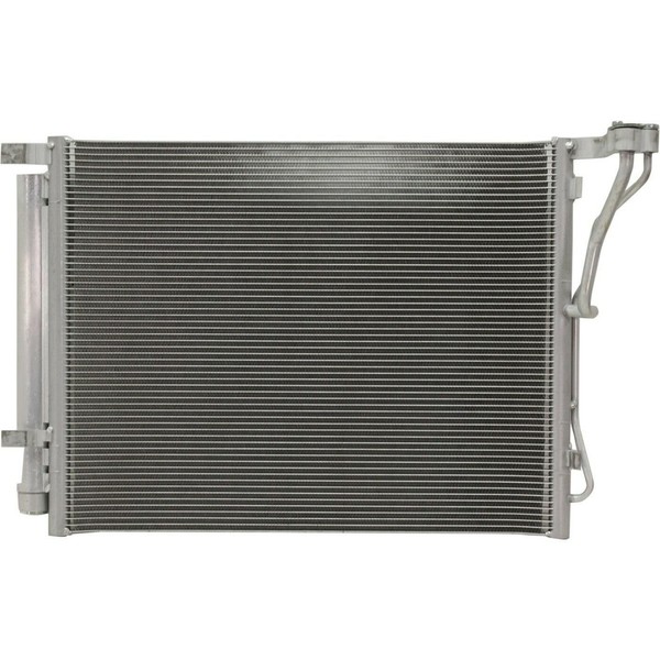Tesglow 1pc A/C Air Conditioning AC Condenser 20.69 X 15.44 X 0.69 Inches Core Size Aluminum with Drier KVAC3985 976063Q000 KI3030128