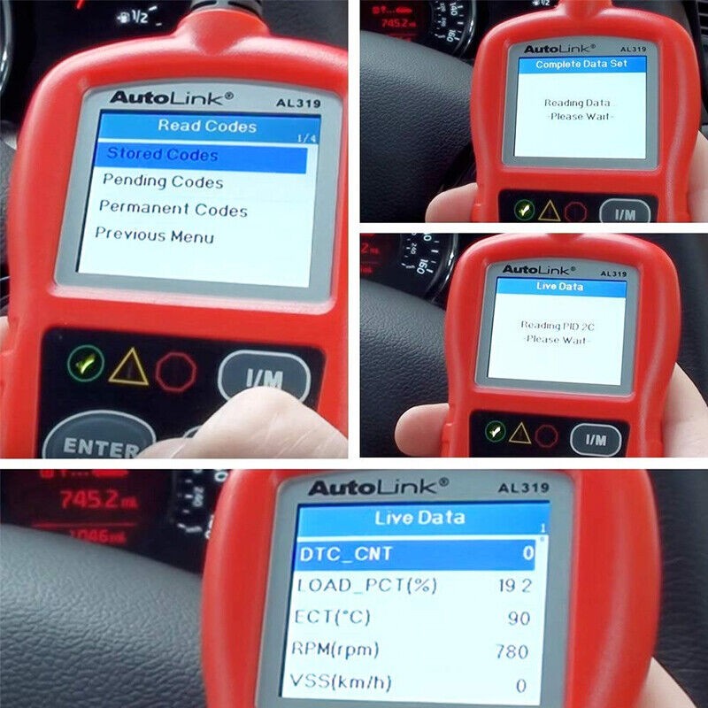 Autel AL319 Automotive Code Reader OBD2 Scanner Car Check Engine