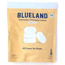 Blueland Dishwasher Detergent Tablets 110 Count. Fragrance-free.