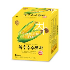 SONGWON Corn Silk Tea – Smooth & Aromatic Herbal Tea, Hot or Cold, 1.5g x 40 Tea Bag (2.12oz / 60g)
