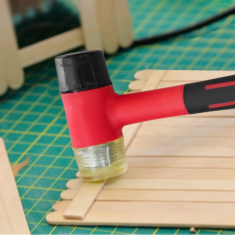 HOUSERAN Rubber Mallet, Rubber Mallet Hammer, Double-Face Hammer, Small Rubber