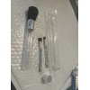 Lancome 3 piece brush set Acrylic handle & silver finish