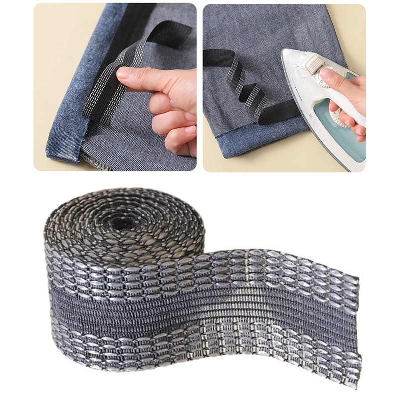 INF Iron-on Hem Tape 5m Shorten Curtains Without Sewing Iron-on