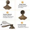 MOROBOR Ginkgo Leaf Shape Knob Handles, 4 PCS Drop Pendant