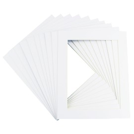 Ten Pack of Pure White Mounts Size A4 to fit Image Size A5