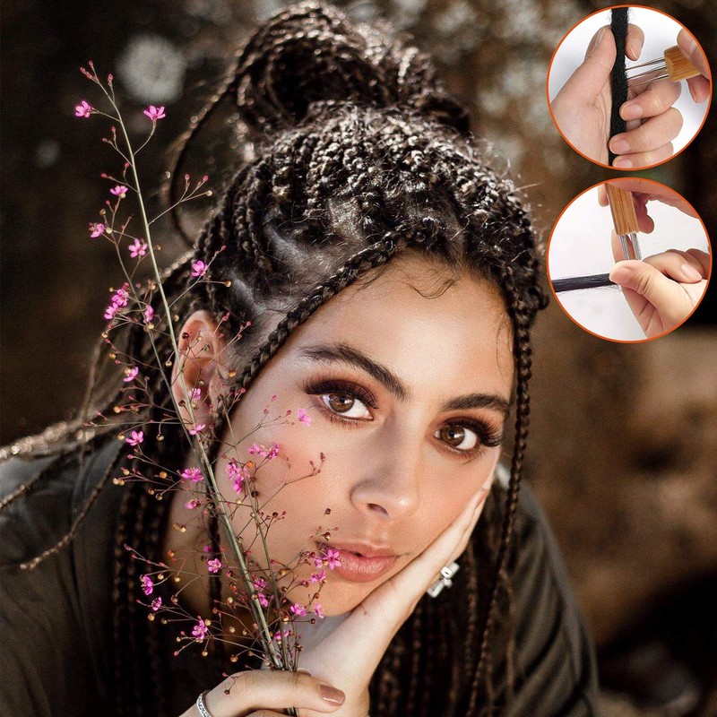 AUGSUN Dreadlock Crochet Hook Tool,Braid Hair Dreadlocks Needle Weaving Crochet