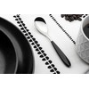 Grunwerg 2TAS650BK Yin & Yang Table Spoons, Stainless Steel, Black