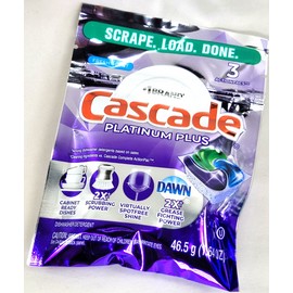 Cascade 18 Pods CASCADE PLATINUM PLUS ActionPacs FRESH SCENT (6 Packs x 3)
