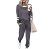 PRETTYGARDEN Women's Fall 2 Piece Lounge Outfit Long Sleeve Crewneck
