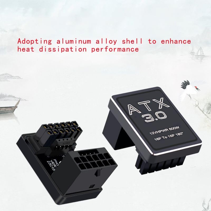 WLGQ PCIe 5.0 Adapter 600W 12VHPWR ATX 3.0 Connector 16