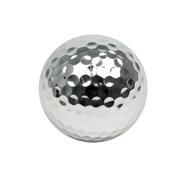 Silver Golf Ball, Novelty Golf Ball for Gift Present and Display Decoration, 3 Layers Practice Golf Ball for Play