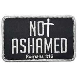 Retro Not Ashamed Christian Spiritual Patch Iron Sew On Vintage Style Retro Cap Hat
