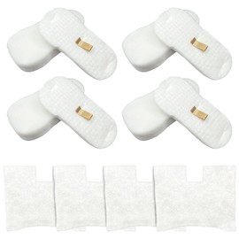 Syxtidy Filter Replacement for Shark Vertex UltraLight DuoClean PowerFins Corded Stick Vacuum HZ2000 HZ251 HZ602 HZ702 HZ2002,Part XFFKHZ2000 XPMFHZ2000, 4 Foam and Felt, 4 Post Motor Filters