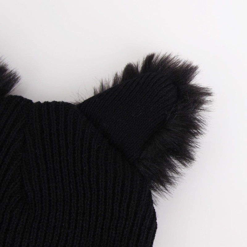 ZARSIO Gorro de Punto, Gorro con Orejas de Gato, Divertido