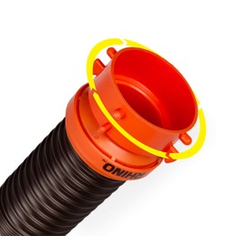 Camco RhinoFLEX RV 5ft Sewer Hose Extension Kit with Swivel Fitting - 39765, Black | Camco