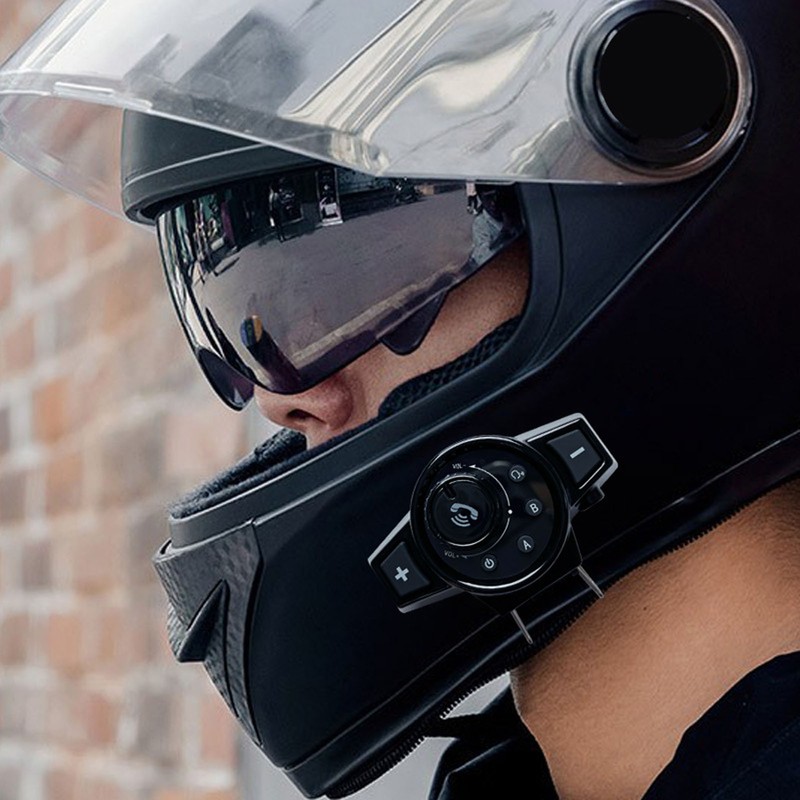 Motorcycle Helmet Bluetooth Headset Waterproof Bluetooth 5.0 Motorcycle Intercom Riding