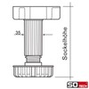So-Tech® Base Feet, 100 mm, Adjustable