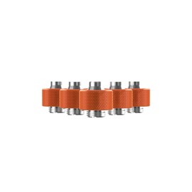 PrimoChill SecureFit SX - Premium Compression Fitting for 3/8in ID x 5/8in OD Flexible Tubing 6 Pack (F-SFSX58-6) - Available in 20+ Colors, Custom Watercooling Loop Ready - Candy Copper