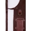 Northman 100% leather apron hand made (dark brown