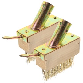 Holibanna 2PCS Weeding Brush for Cleaning Patios Block Paving and Driveway Patio Remover Tool with Angled Wire Bristles to Remove Weeds Moss Build-Up