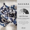 Elrene Home Fashions Navara Medallion Room-Darkening Window Curtain, Single Panel,