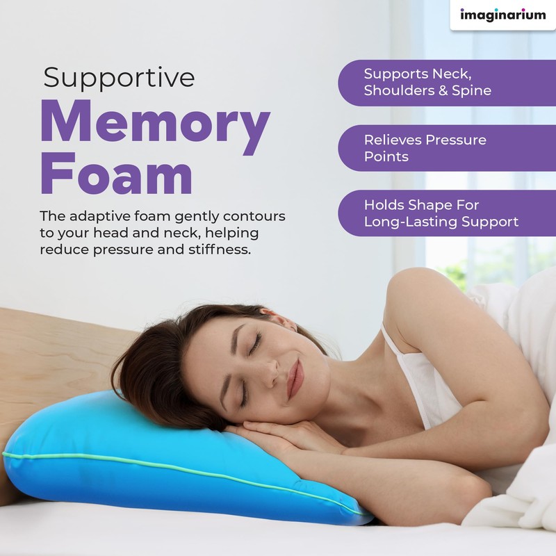 Imaginarium Cooling Memory Foam Fun Pillow with Cool-to-The-Touch Cover 2