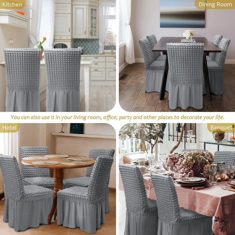 NICEEC High Stretch Chair Covers for Dining Chairs Covers Set